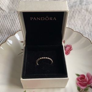 Pandora sterling silver (small beads) ring